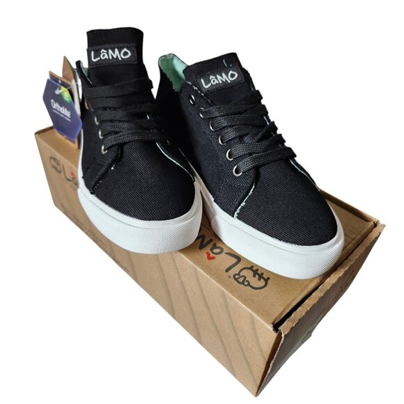 Lamo Vita II Women’s Size‎ 8 Black Canvas Walking Sneakers OrthoLite Insole NWT - Picture 6 of 16